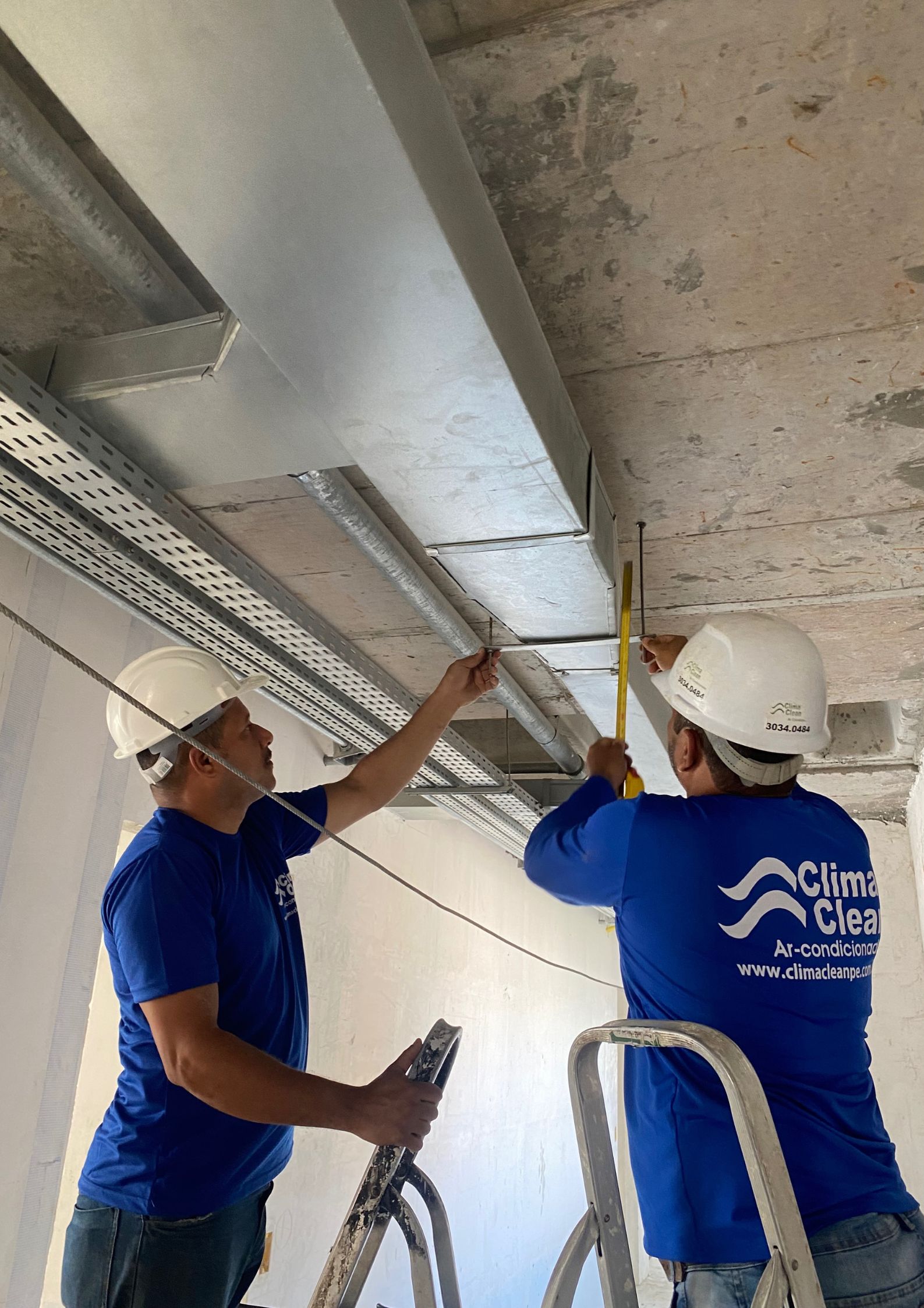 Clima Clean - Obra de médio e grande porte de ar-condicionado - reforça ou construção